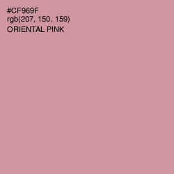 #CF969F - Oriental Pink Color Image